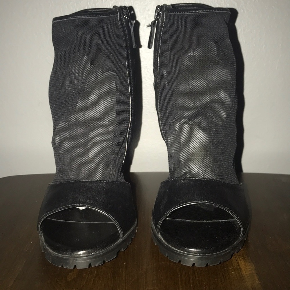 Zara sheer net bootie Never Worn